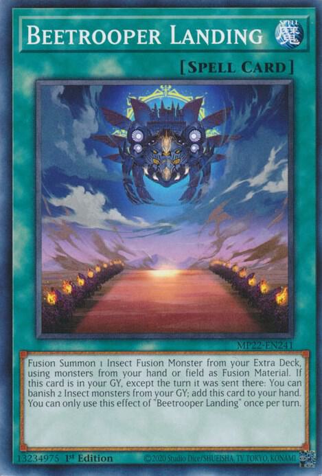 Beetrooper Landing MP22-EN241 card from 2022 Tin of the Pharaoh's Gods