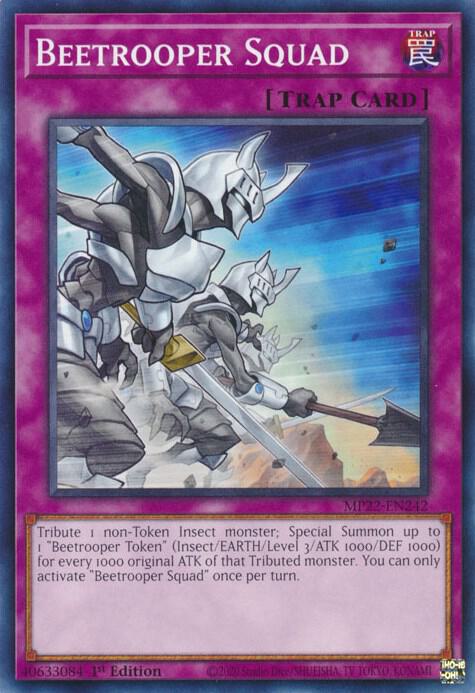 Beetrooper Squad MP22-EN242 card from 2022 Tin of the Pharaoh's Gods