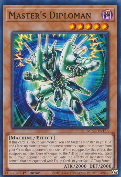 Master's Diploman MP22-EN136 card from 2022 Tin of the Pharaoh's Gods