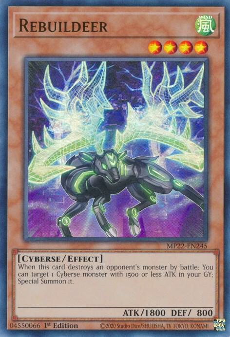 Rebuildeer MP22-EN245 card from 2022 Tin of the Pharaoh's Gods