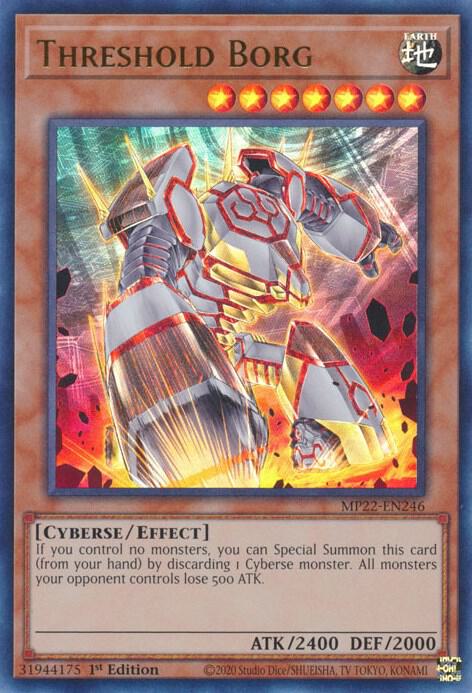 Threshold Borg MP22-EN246 card from 2022 Tin of the Pharaoh's Gods
