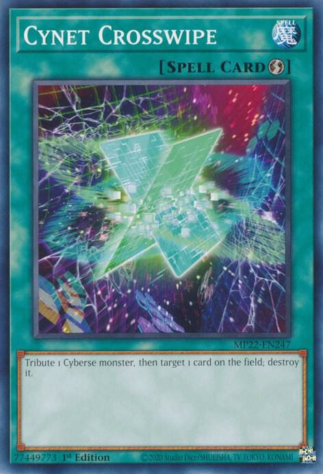 Cynet Crosswipe MP22-EN247 card from 2022 Tin of the Pharaoh's Gods