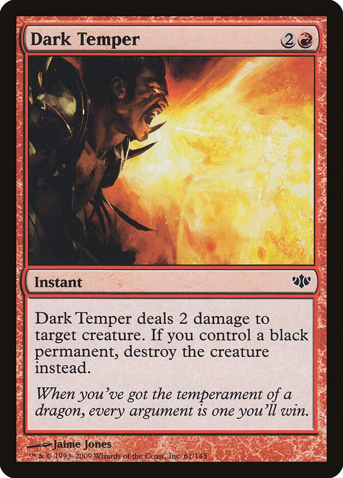 Dark Temper 61 card from Conflux