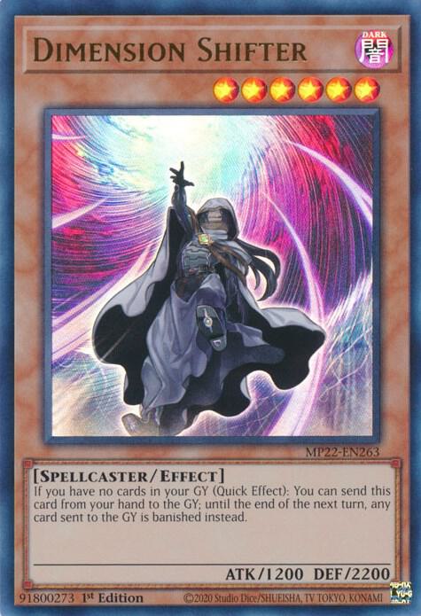 Dimension Shifter MP22-EN263 card from 2022 Tin of the Pharaoh's Gods