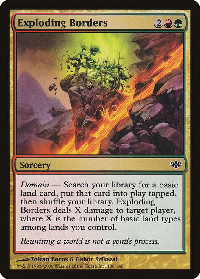 Exploding Borders 106 card from Conflux