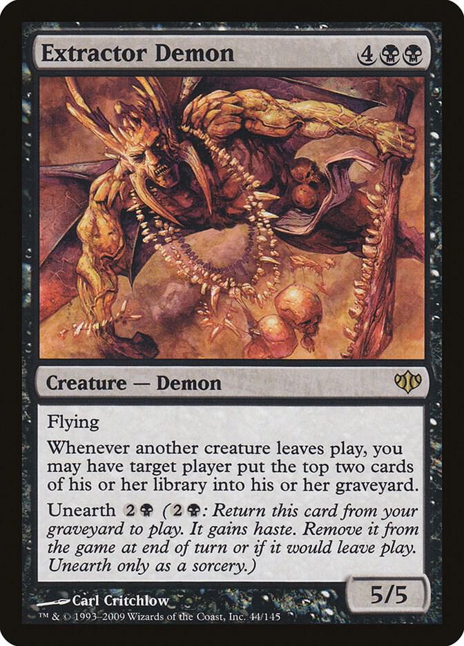Extractor Demon 44 card from Conflux
