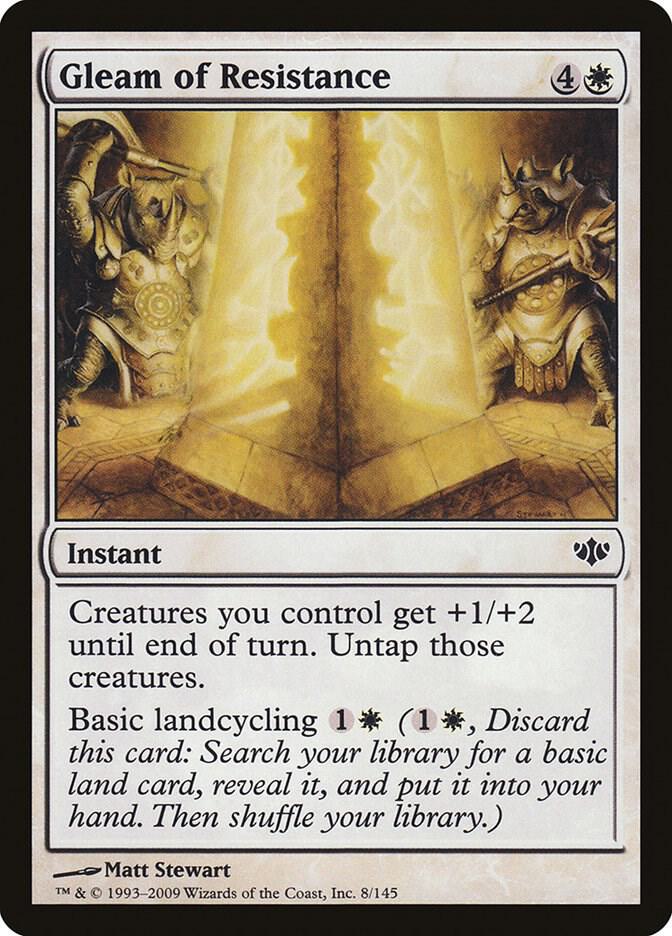 Gleam of Resistance 8 card from Conflux