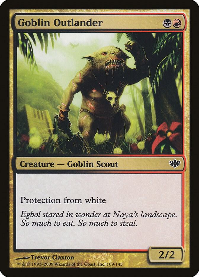 Goblin Outlander 109 card from Conflux