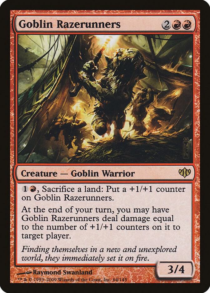 Goblin Razerunners 64 card from Conflux