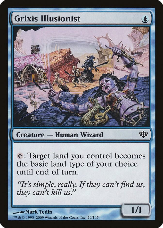 Grixis Illusionist 29 card from Conflux