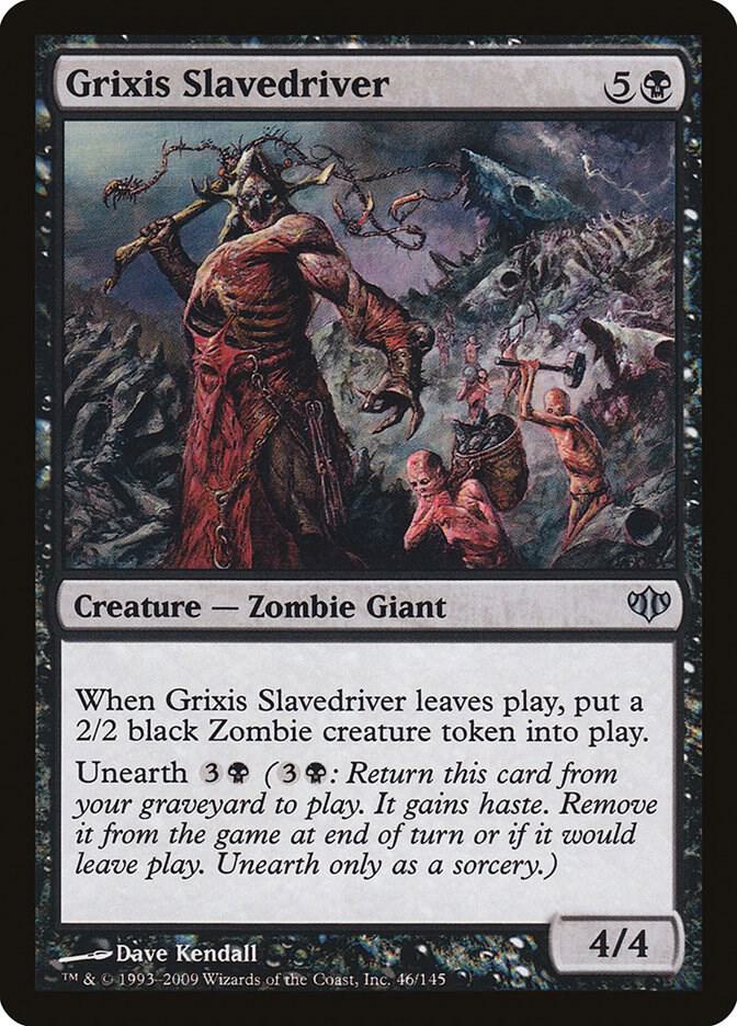 Grixis Slavedriver 46 card from Conflux