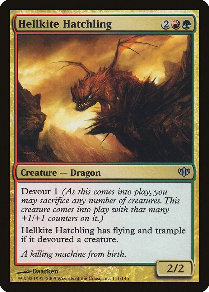 Hellkite Hatchling 111 card from Conflux