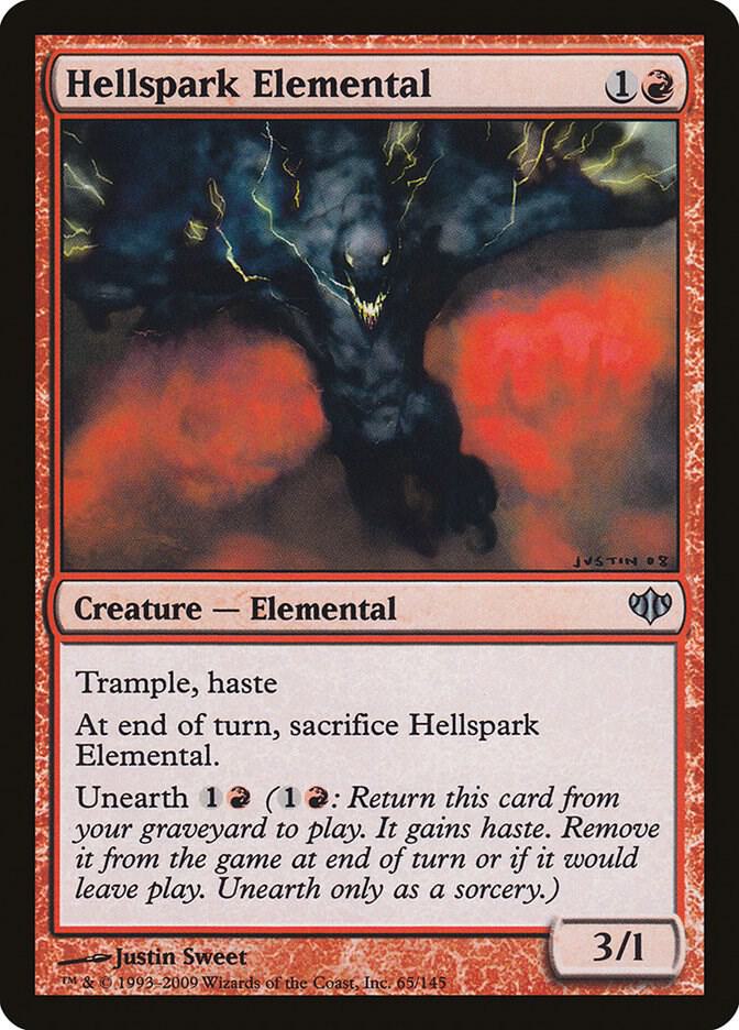 Hellspark Elemental 65 card from Conflux