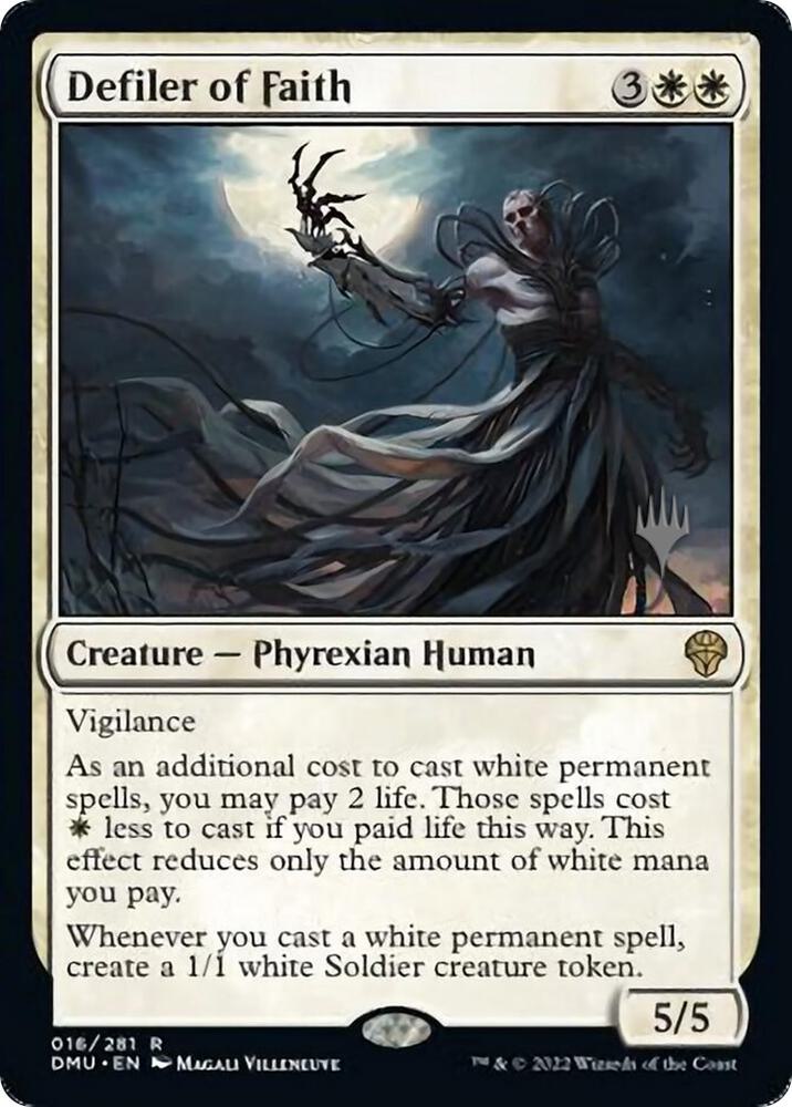 Defiler of Faith 16 card from Promo Pack: Dominaria United