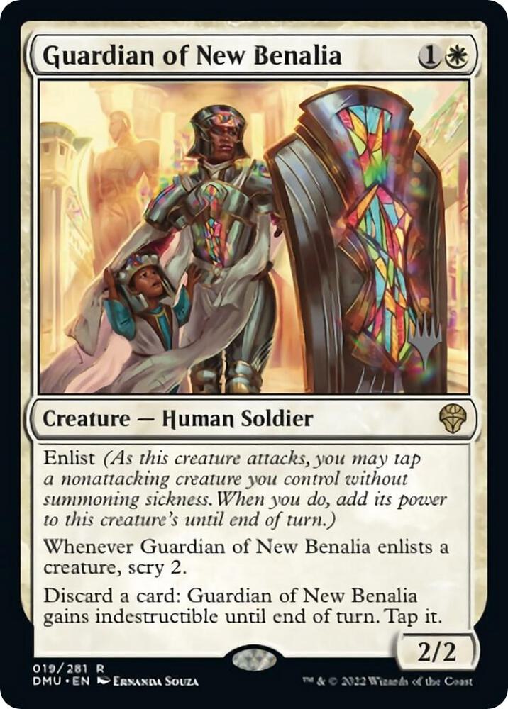 Guardian of New Benalia 19 card from Promo Pack: Dominaria United