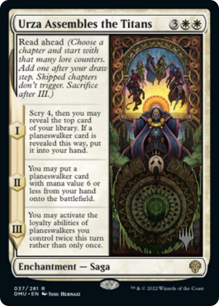 Urza Assembles the Titans 37 card from Promo Pack: Dominaria United