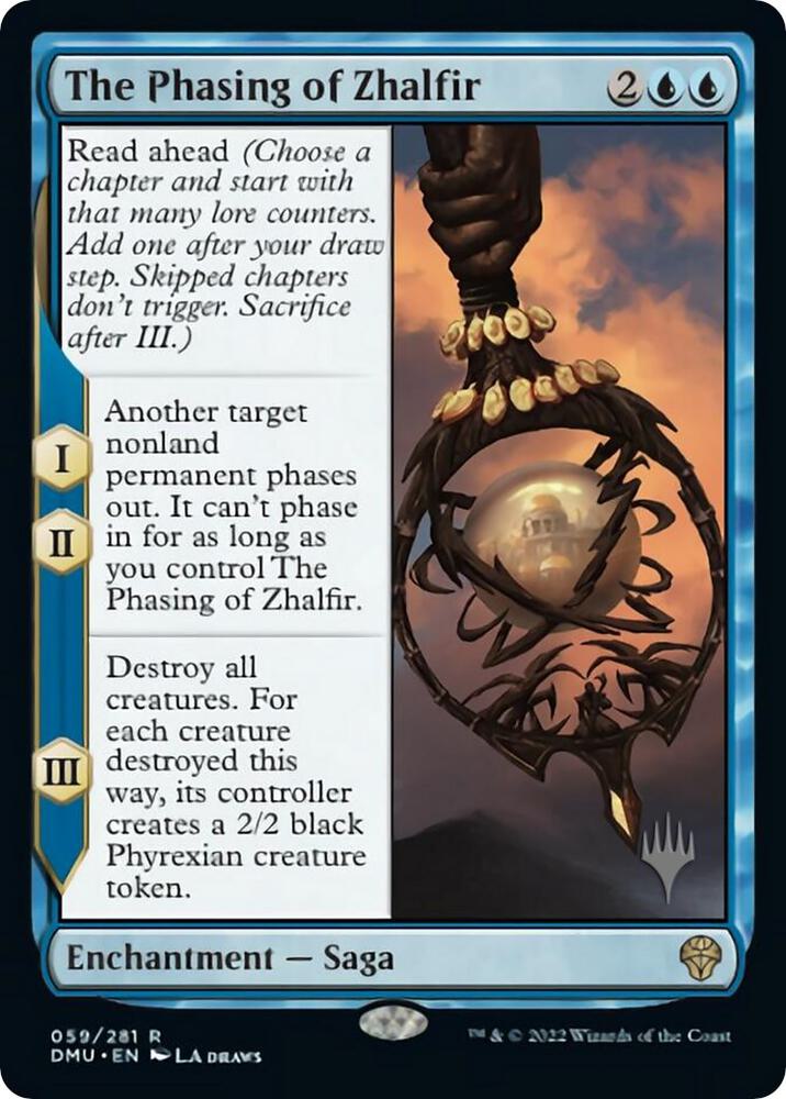 The Phasing of Zhalfir 59 card from Promo Pack: Dominaria United