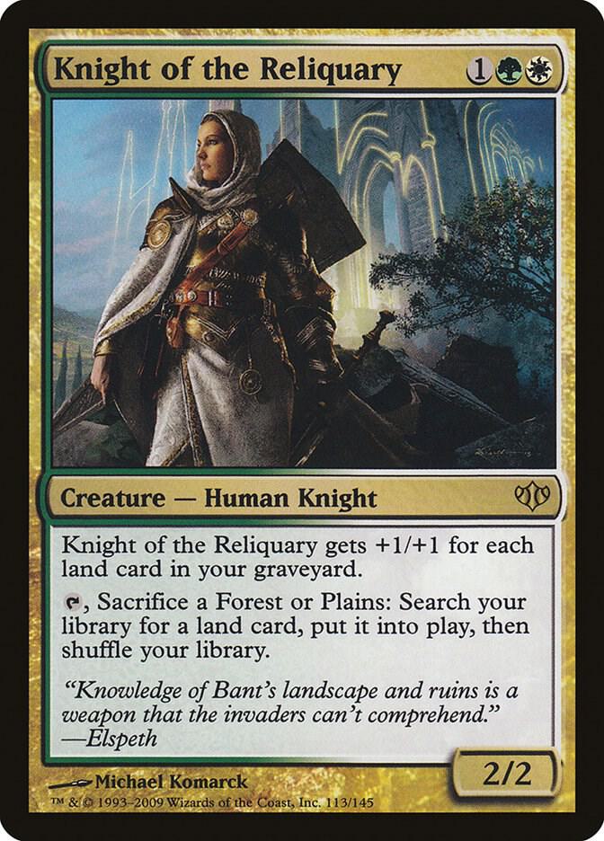 Knight of the Reliquary 113 card from Conflux