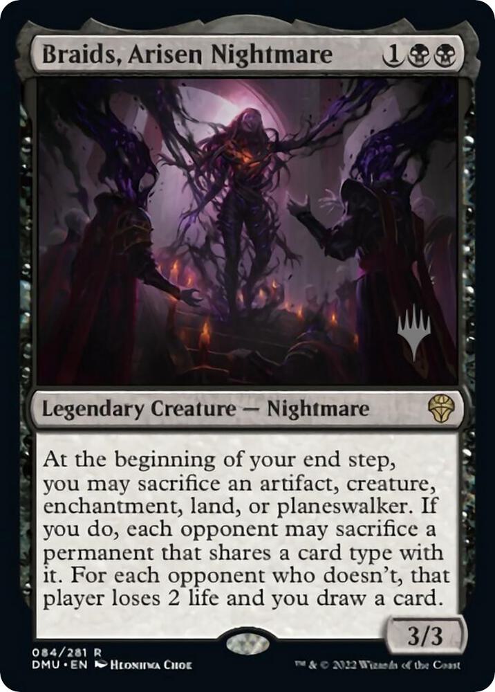 Braids, Arisen Nightmare 84 card from Promo Pack: Dominaria United