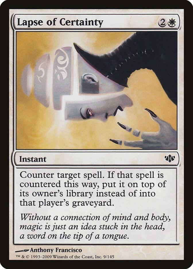 Lapse of Certainty 9 card from Conflux