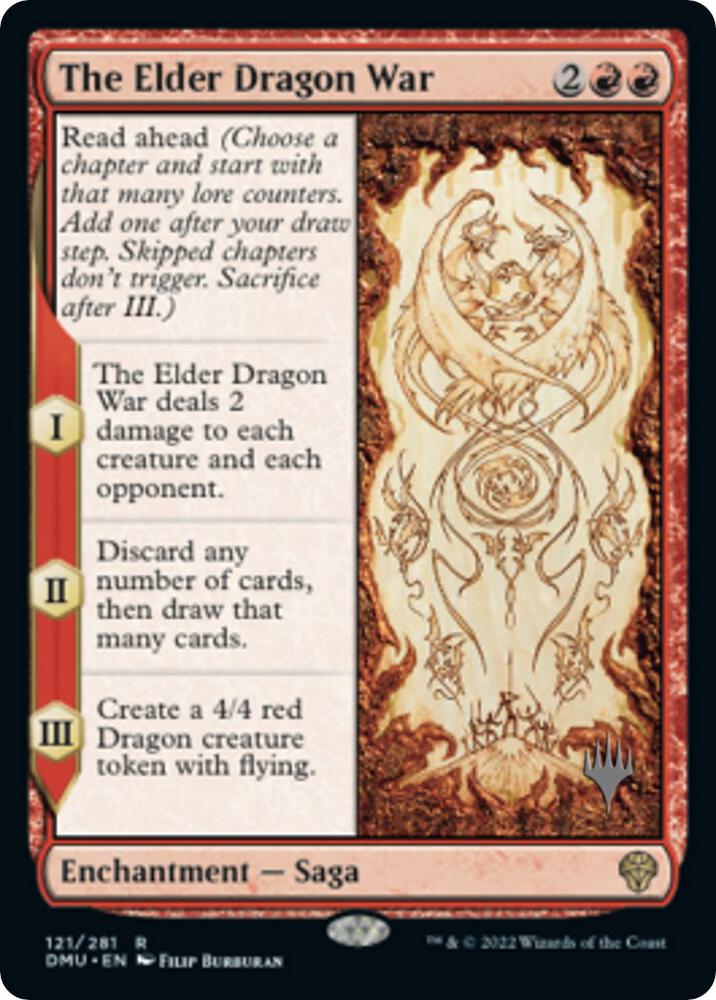 The Elder Dragon War 121 card from Promo Pack: Dominaria United