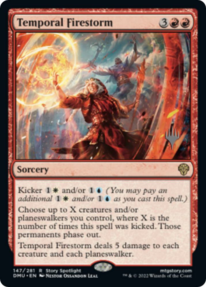 Temporal Firestorm 147 card from Promo Pack: Dominaria United