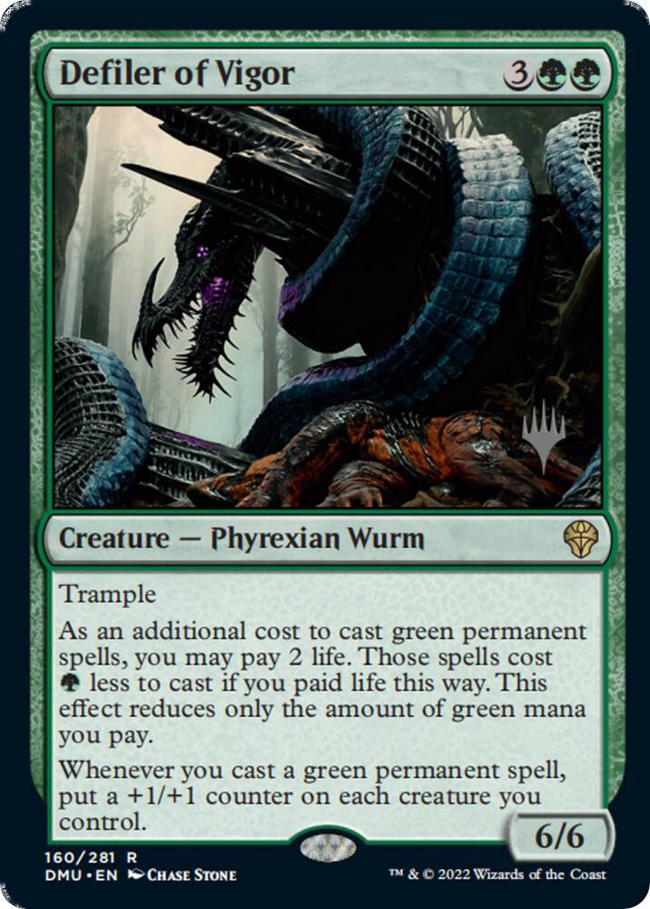 Defiler of Vigor 160 card from Promo Pack: Dominaria United