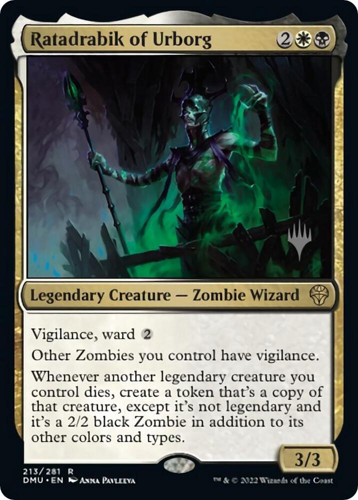 Ratadrabik of Urborg 213 card from Promo Pack: Dominaria United
