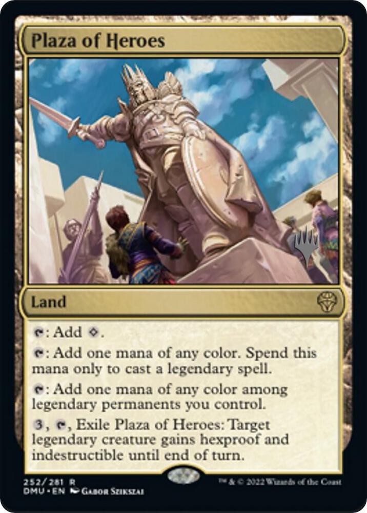 Plaza of Heroes 252 card from Promo Pack: Dominaria United