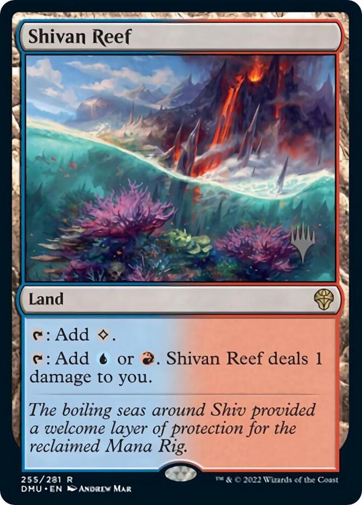 Shivan Reef 255 card from Promo Pack: Dominaria United
