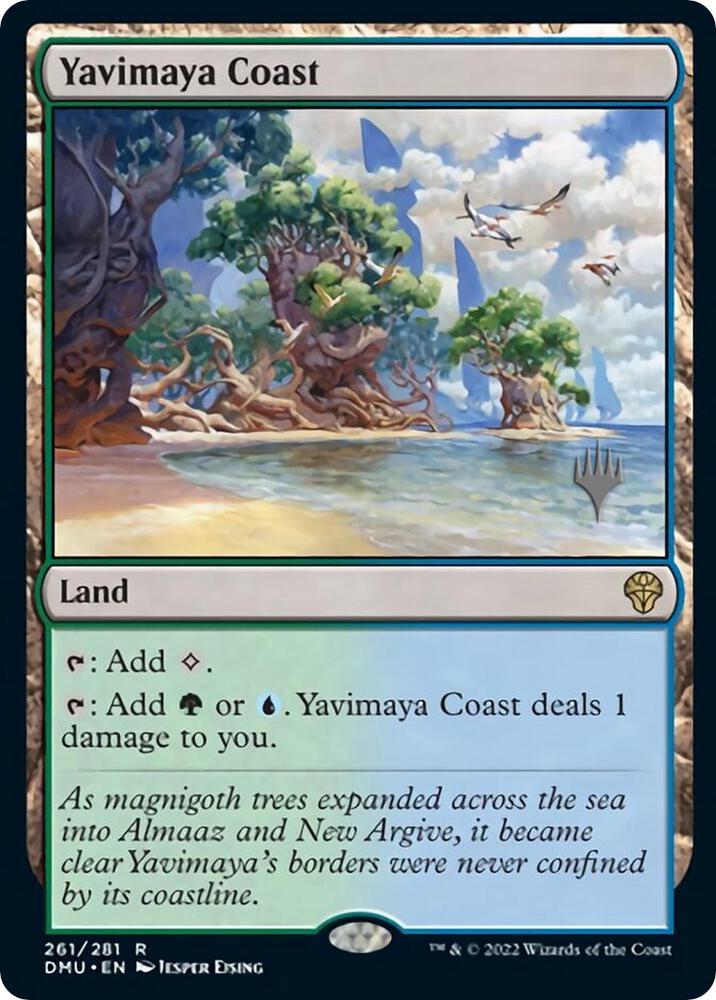 Yavimaya Coast 261 card from Promo Pack: Dominaria United