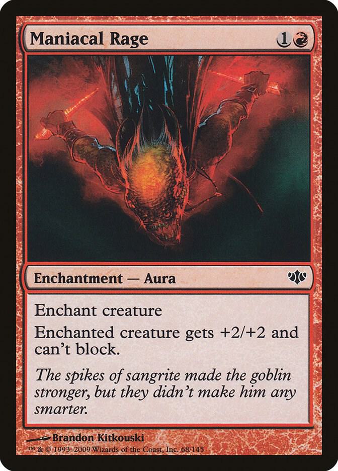 Maniacal Rage 68 card from Conflux