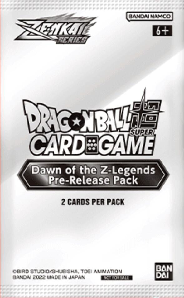 Dawn of the Z-Legends Pre-Release Pack card from Dawn of the Z-Legends Pre-Release Cards