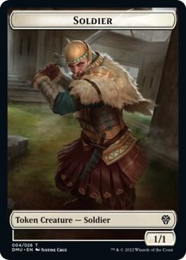 Soldier // Angel Double-Sided Token 4 // 1 card from Dominaria United