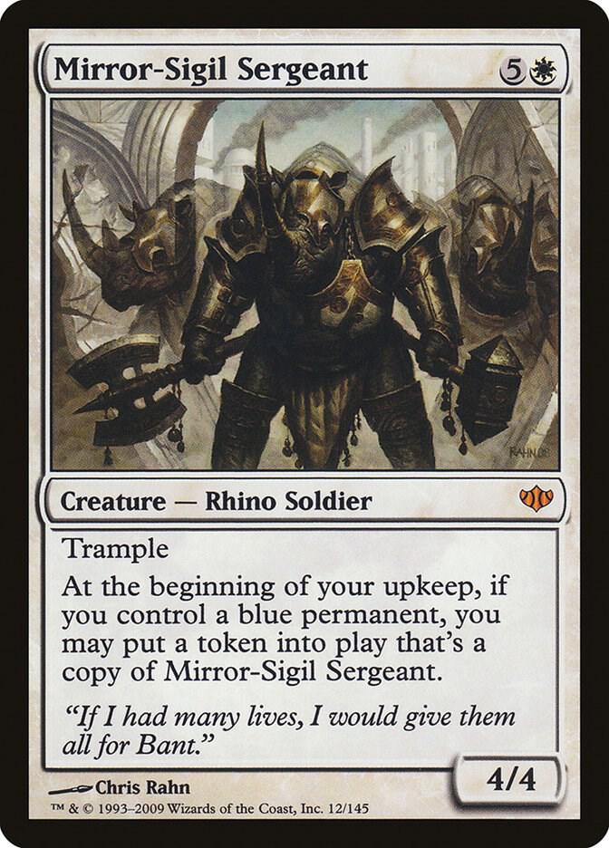 Mirror-Sigil Sergeant 12 card from Conflux