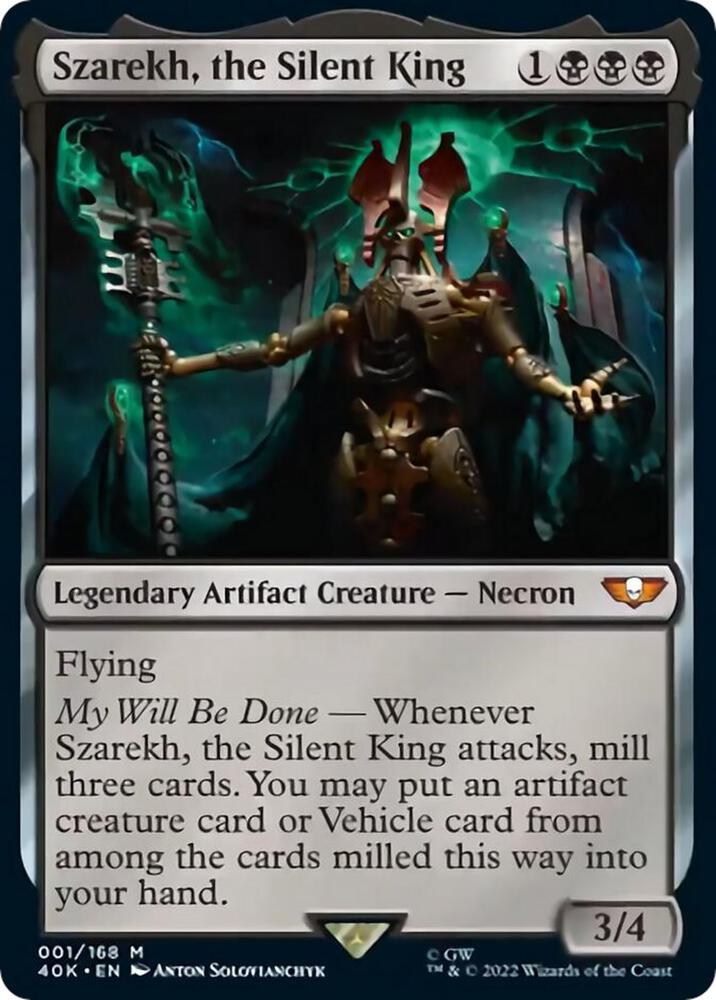 Szarekh, the Silent King (Surge Foil) 1 card from Universes Beyond: Warhammer 40,000