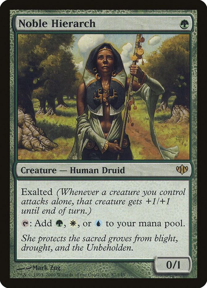 Noble Hierarch 87 card from Conflux