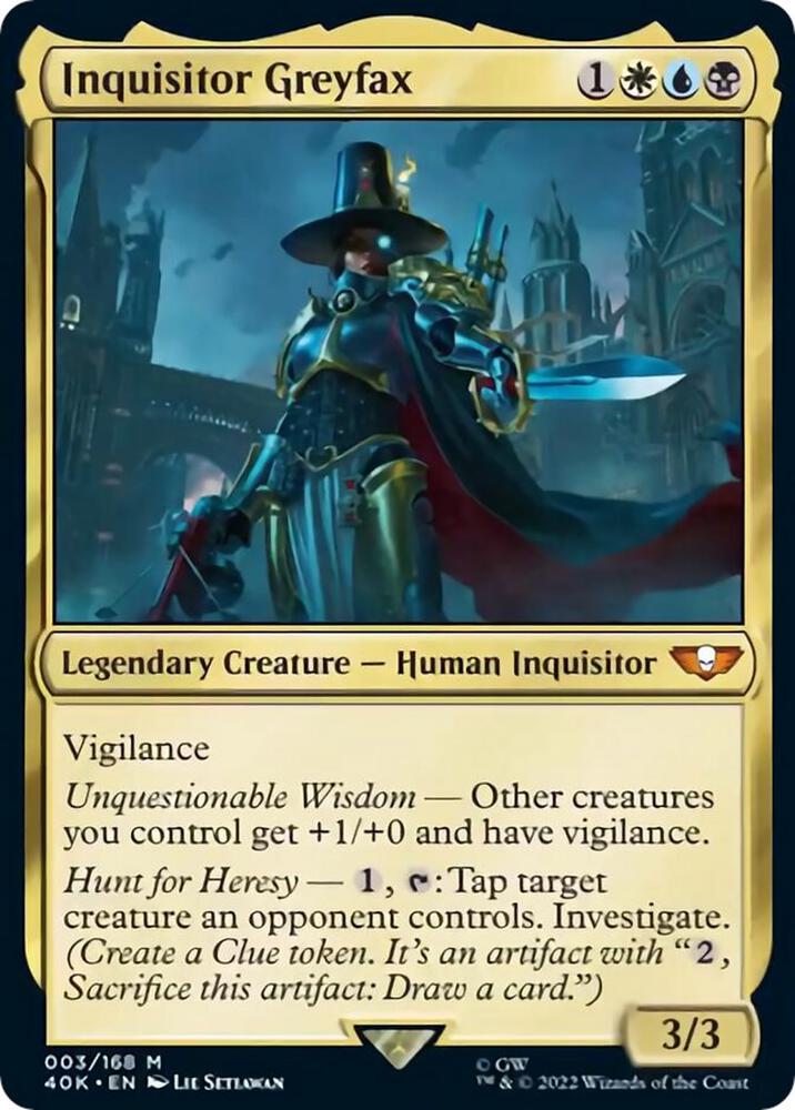 Inquisitor Greyfax (Surge Foil) 3 card from Universes Beyond: Warhammer 40,000