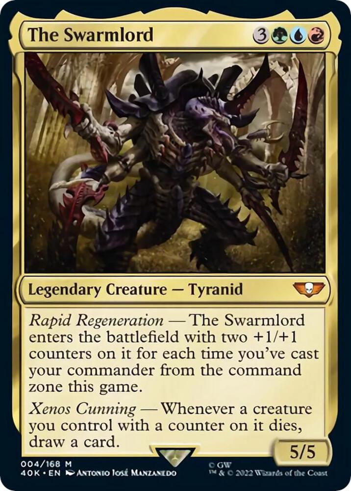 The Swarmlord (Surge Foil) 4 card from Universes Beyond: Warhammer 40,000