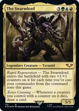The Swarmlord 176 card from Universes Beyond: Warhammer 40,000