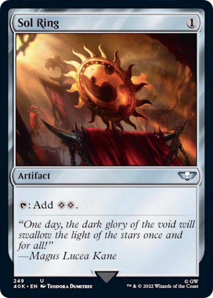 Sol Ring (Surge Foil) 249 card from Universes Beyond: Warhammer 40,000