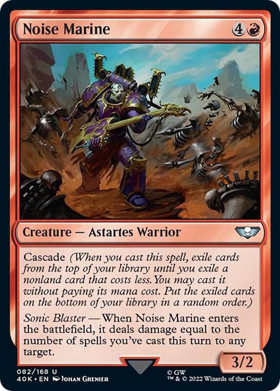Noise Marine (Surge Foil) 82 card from Universes Beyond: Warhammer 40,000