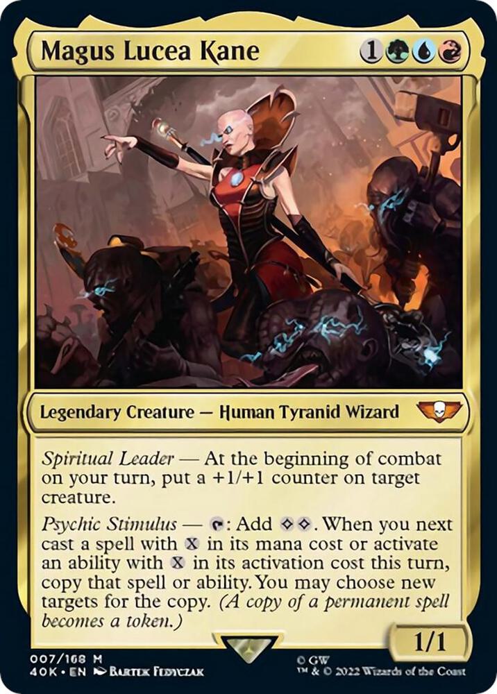 Magus Lucea Kane (Surge Foil) 7 card from Universes Beyond: Warhammer 40,000
