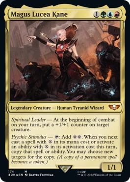Magus Lucea Kane 174 card from Universes Beyond: Warhammer 40,000