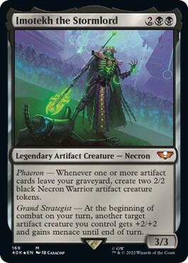 Imotekh the Stormlord 169 card from Universes Beyond: Warhammer 40,000