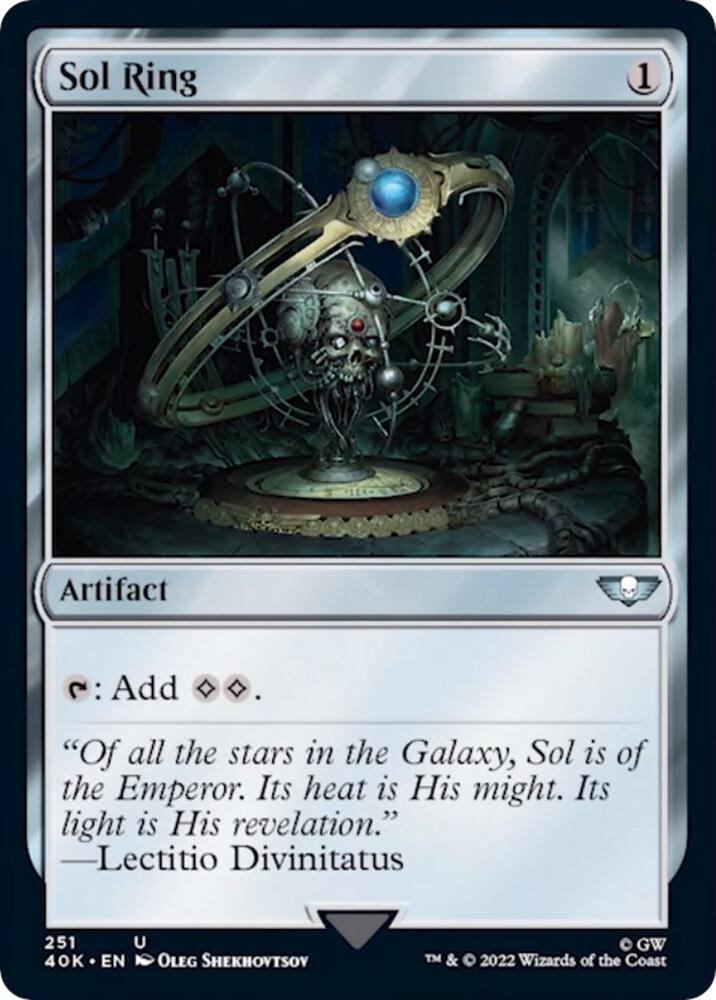 Sol Ring (Surge Foil) 251 card from Universes Beyond: Warhammer 40,000
