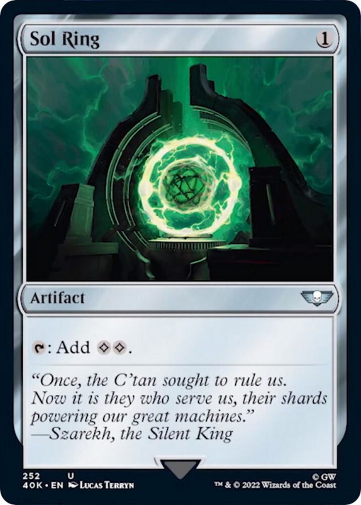 Sol Ring (Surge Foil) 252 card from Universes Beyond: Warhammer 40,000