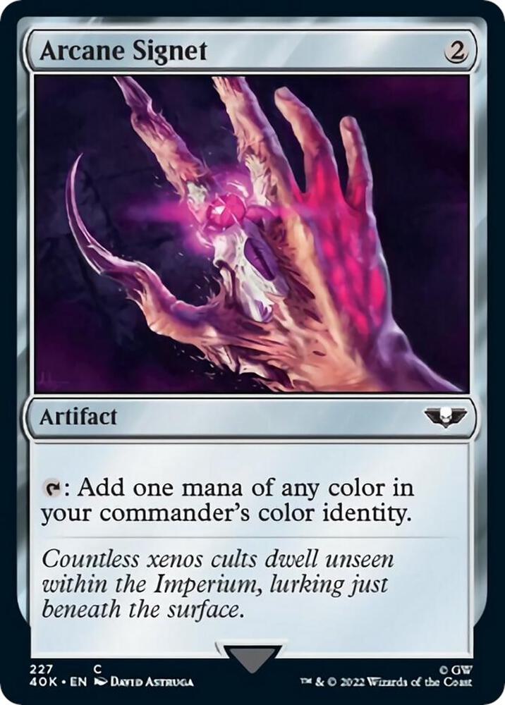 Arcane Signet (Surge Foil) 227 card from Universes Beyond: Warhammer 40,000