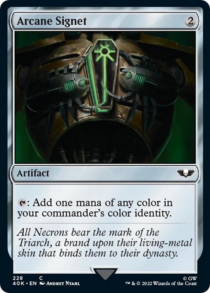 Arcane Signet (Surge Foil) 228 card from Universes Beyond: Warhammer 40,000