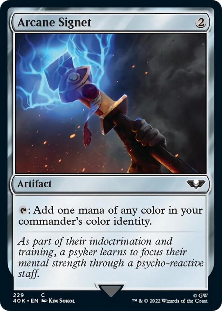 Arcane Signet (Surge Foil) 229 card from Universes Beyond: Warhammer 40,000